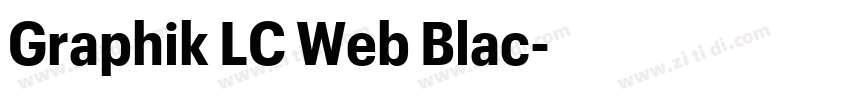 Graphik LC Web Blac字体转换